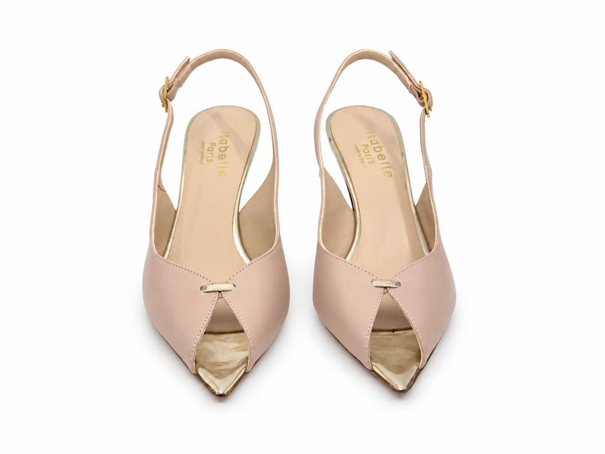 Isabelle Paris Rosalia Nude Slingbacks