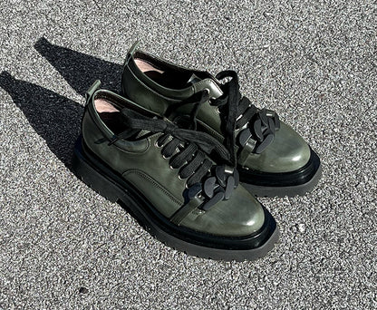 7282 Dark Green Women's Loafers