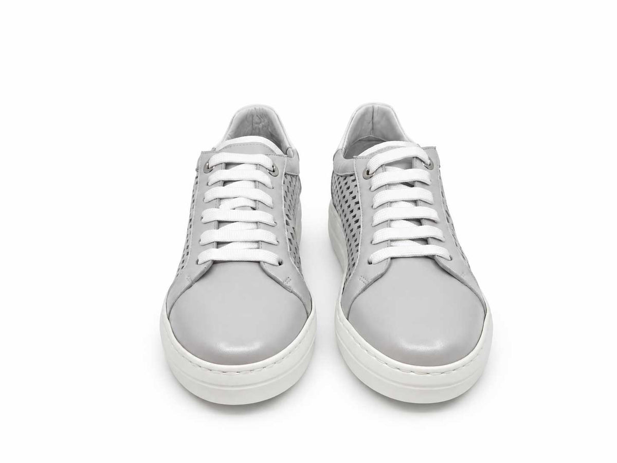 Georgina Light Grey Perforated Sneakers