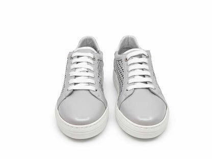Georgina Light Grey Perforated Sneakers
