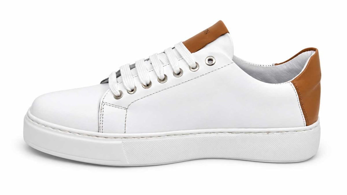 Tiziano White Leather Sneakers