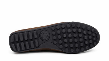 Riccardo Dark Brown Nabuk Leather Loafers