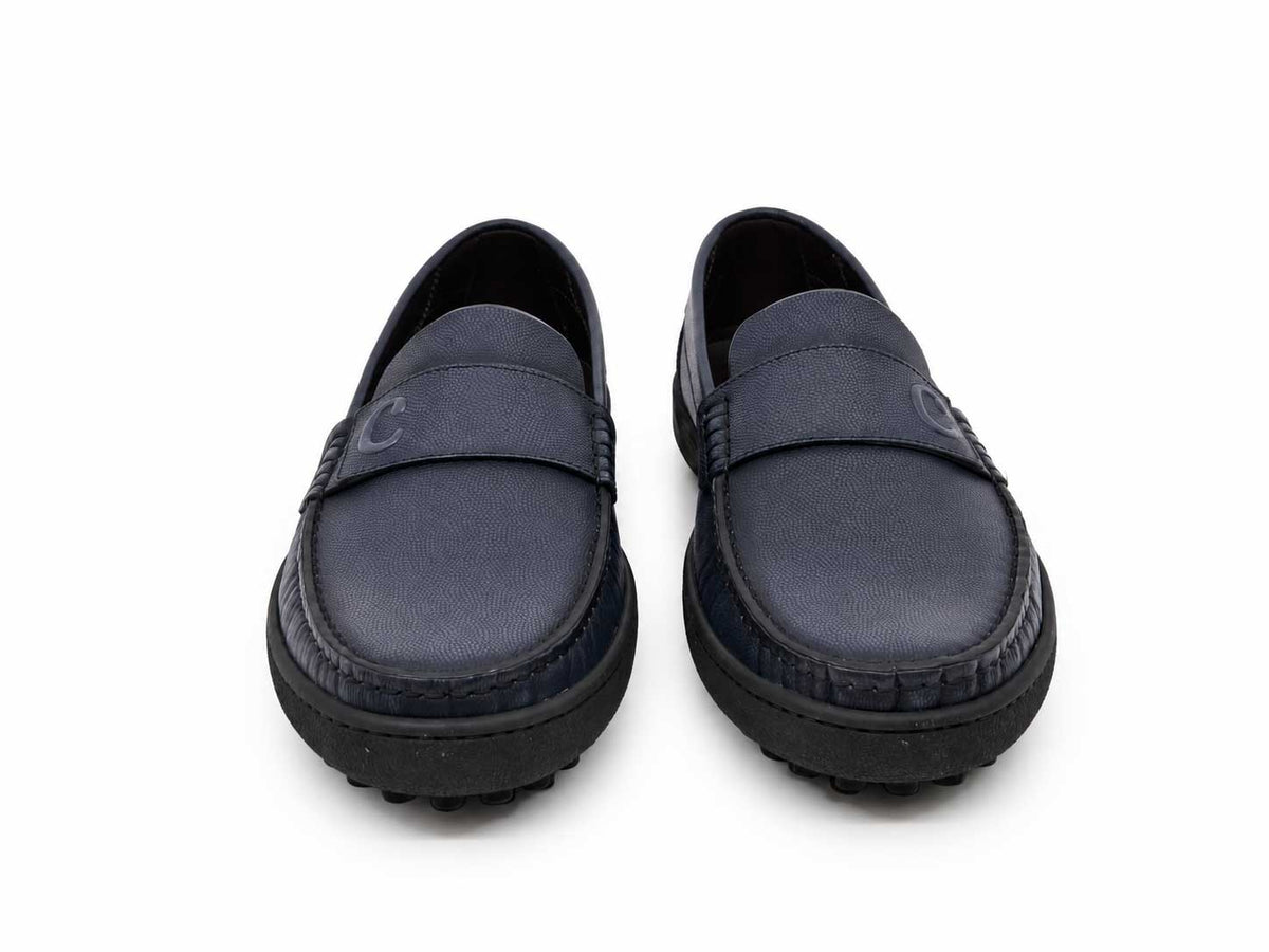 Orfeo Navy Driving Loafers