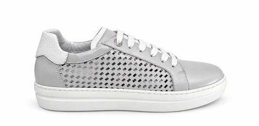 Georgina Light Grey Perforated Sneakers