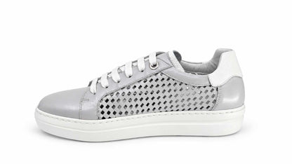Georgina Light Grey Perforated Sneakers
