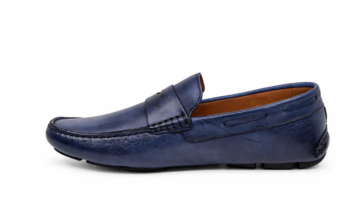 Gualtiero Navy Driving Shoes