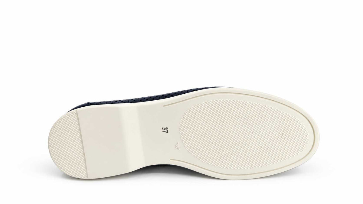 Nerina Navy Italian Loafers