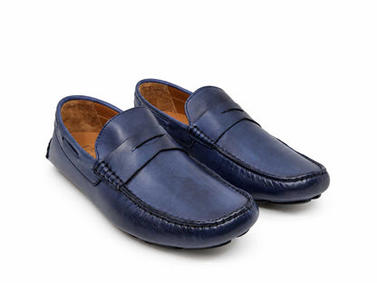 Gualtiero Navy Driving Shoes