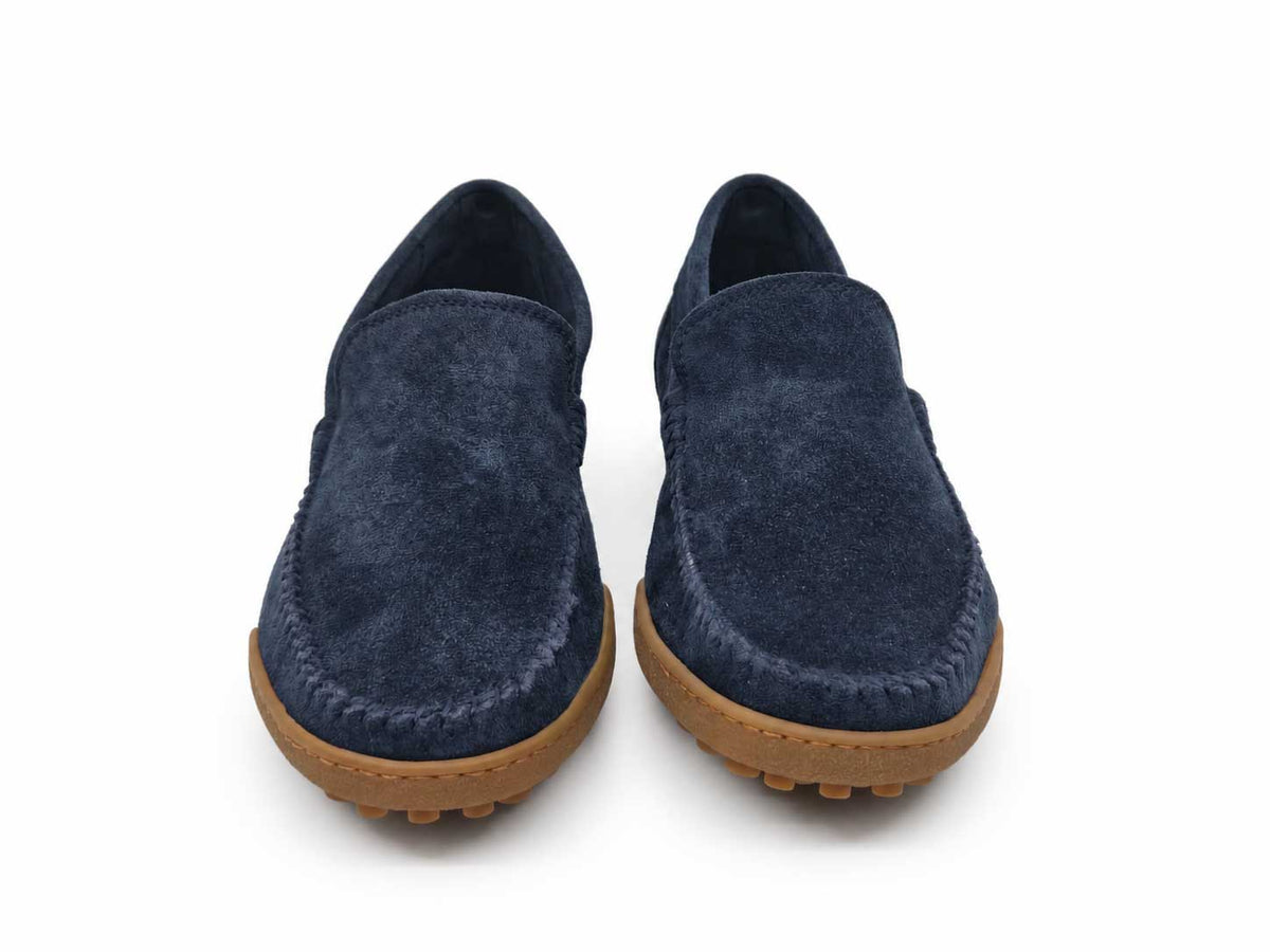 Alvise Navy Suede Loafers