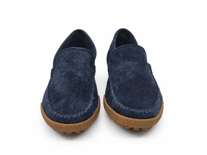 Alvise Navy Suede Loafers