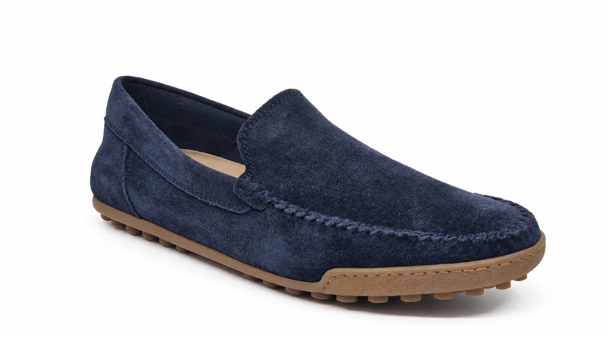 Alvise Navy Suede Loafers
