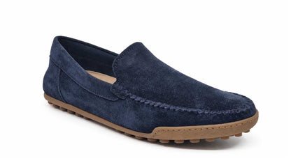 Alvise Navy Suede Loafers