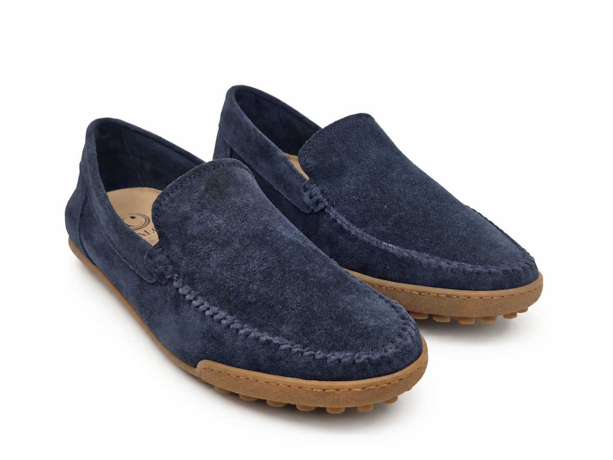 Alvise Navy Suede Loafers
