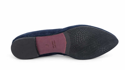 Chiara Navy Suede Loafers