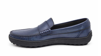 Orfeo Navy Driving Loafers