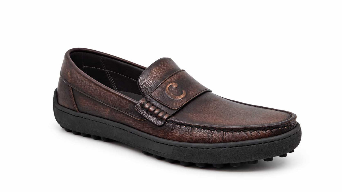 Orfeo Brown Driving Loafers