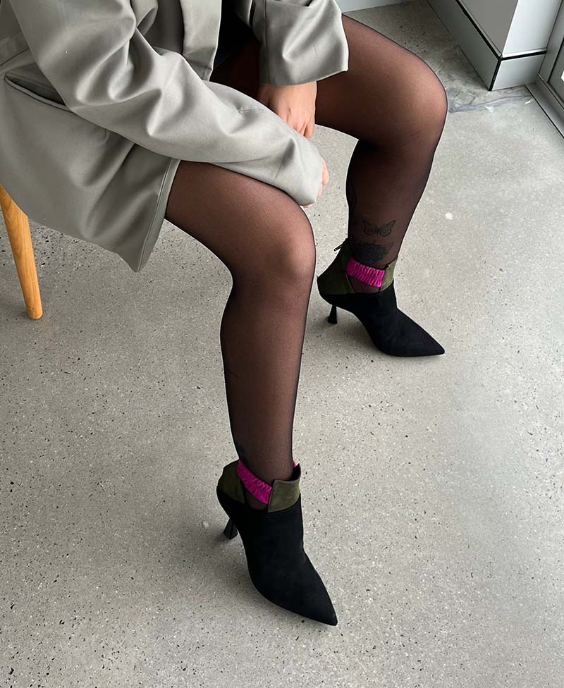 Poppy Black Women's Booties