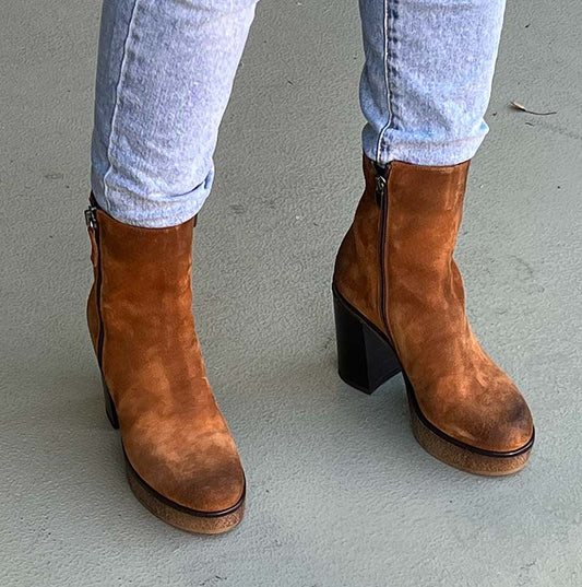 7106 Tan Women's Ankle Boots
