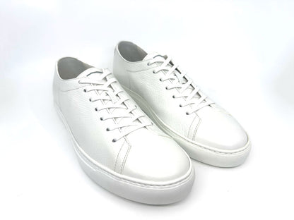 Miguel White Men's Leather Sneakers