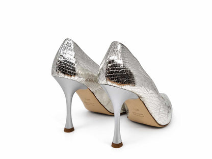 Aurora Silver Court Shoes