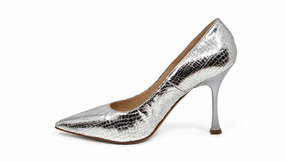 Aurora Silver Court Shoes