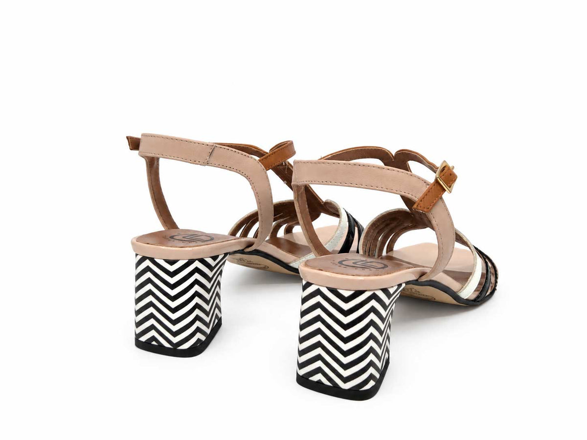 Luisella Tan-Multi T-bar Sandals