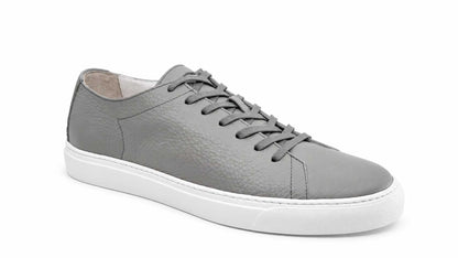 Lorenzo Grey Leather Sneakers