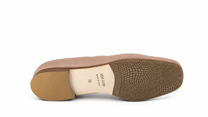 Alba Nude Leather Ballet Flats