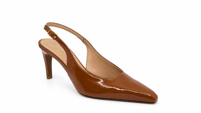 Eufemia Cognac Slingback Pumps