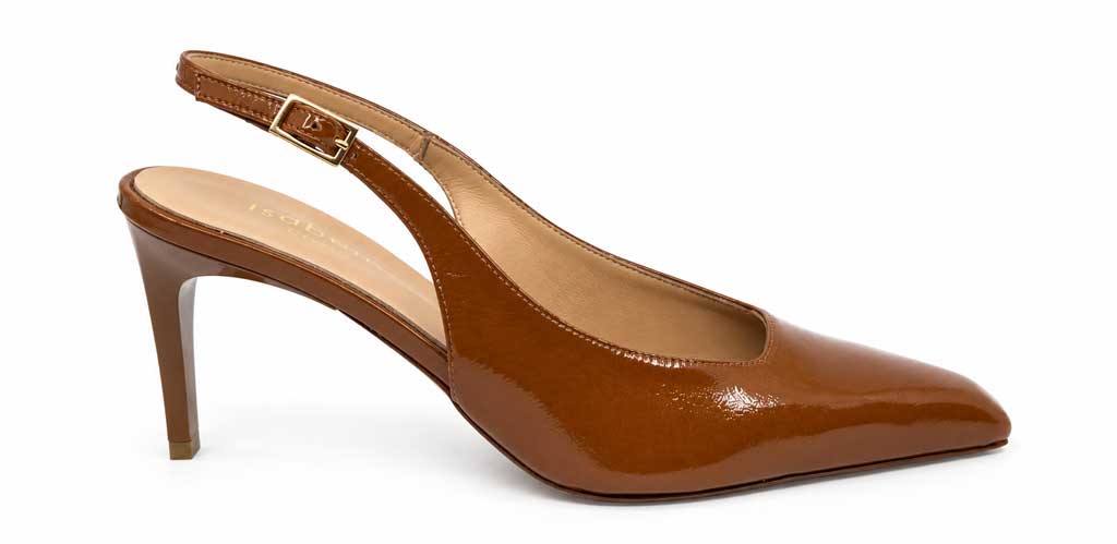 Eufemia Cognac Slingback Pumps