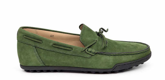 Matteo Green Suede Leather loafers