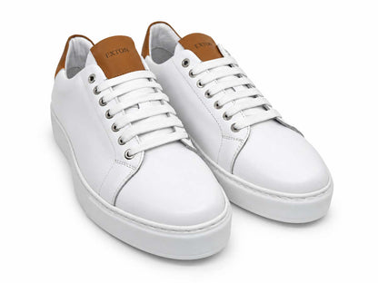 Tiziano White Leather Sneakers