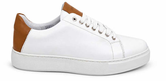 Tiziano White Leather Sneakers