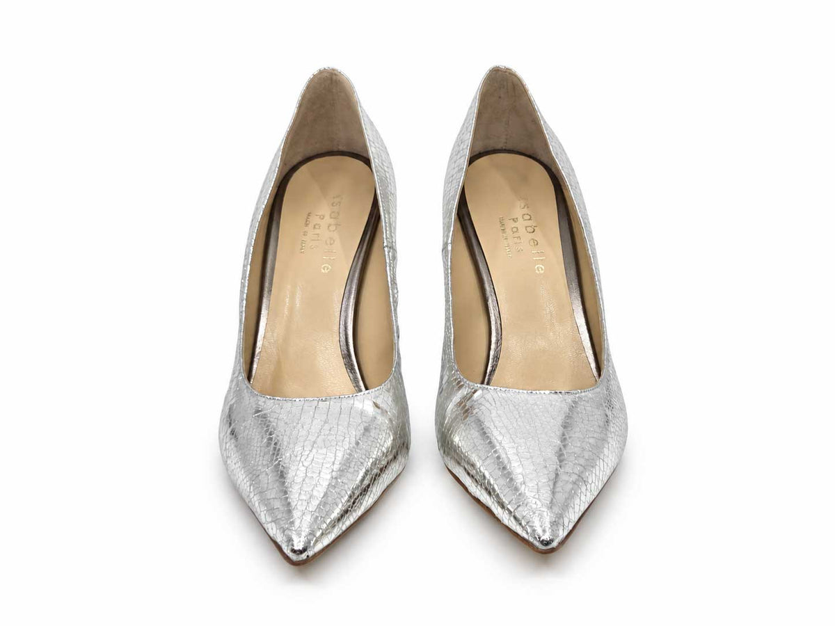 Aurora Silver Court Shoes