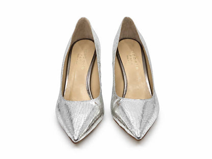 Aurora Silver Court Shoes