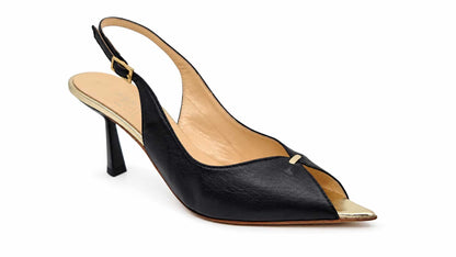 Isabelle Paris Rosalia Black Slingbacks