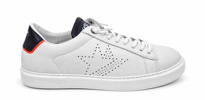 Renzo White Leather Sneakers