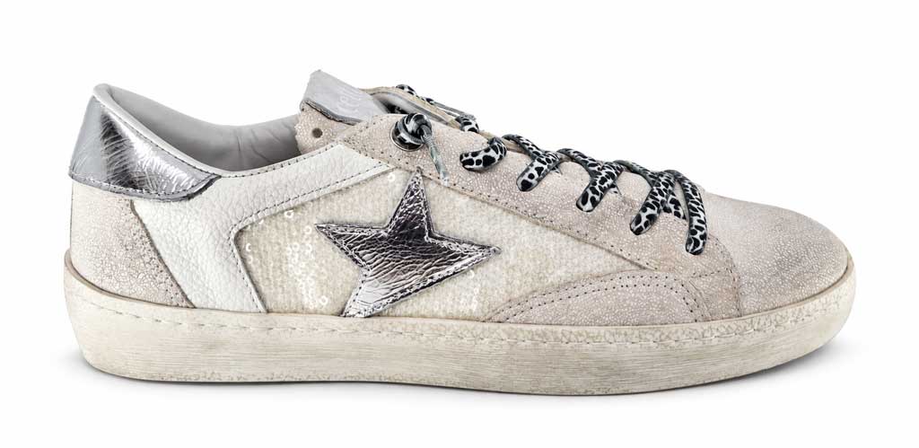 Estella Taupe Sequin Sneakers