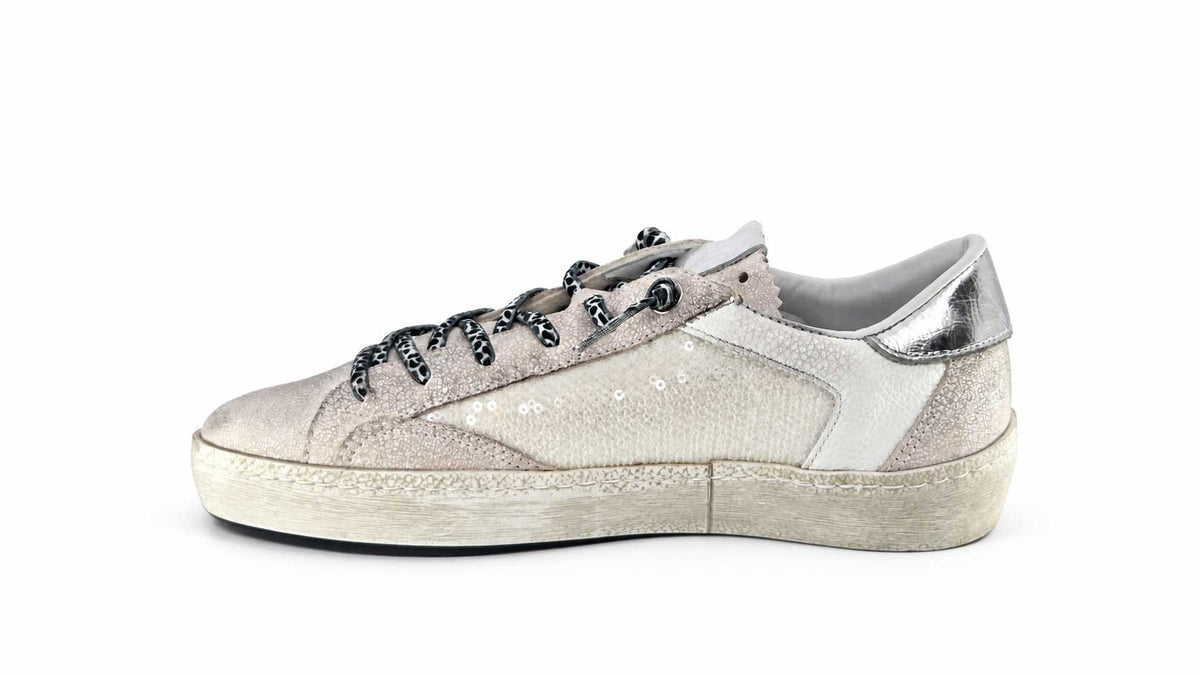 Estella Taupe Sequin Sneakers