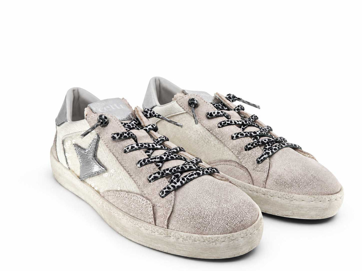 Estella Taupe Sequin Sneakers