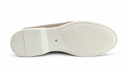 Nerina Nude Italian Loafers
