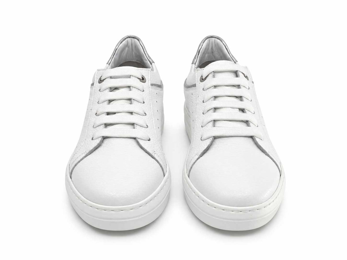 Luciana White & Silver Sneakers