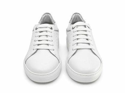 Luciana White & Silver Sneakers