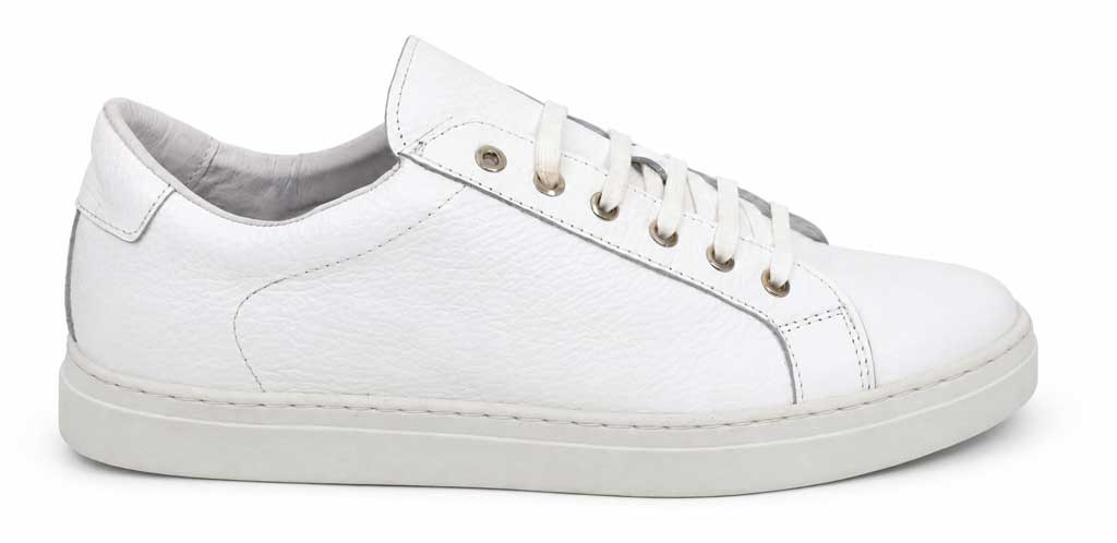Eric White Leather Sneakers