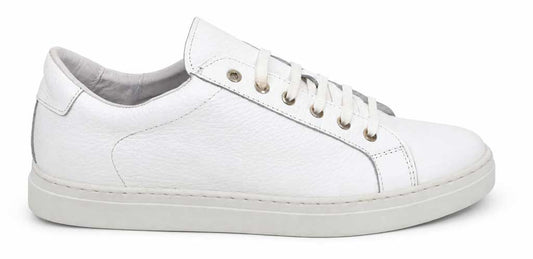 Eric White Leather Sneakers