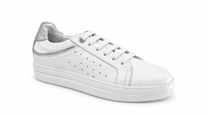 Luciana White & Silver Sneakers
