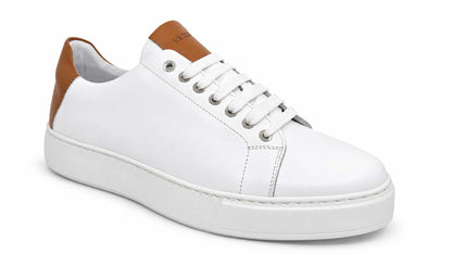 Tiziano White Leather Sneakers