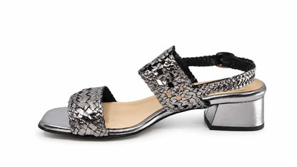 Marielle Pewter Sandals