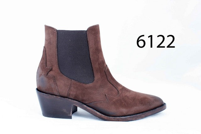 6122 Chocolate Brown Women's Ankle Boots