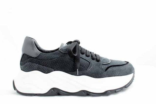 7001C Black Suede Women's Sneakers